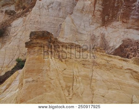 Rustrel, France - July 14, 2018: Photography Showing A Magnificent Landscape. The Photography Was Ta