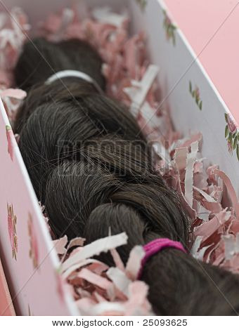 สีดำถักด้วยใยผม - ผ่านบน