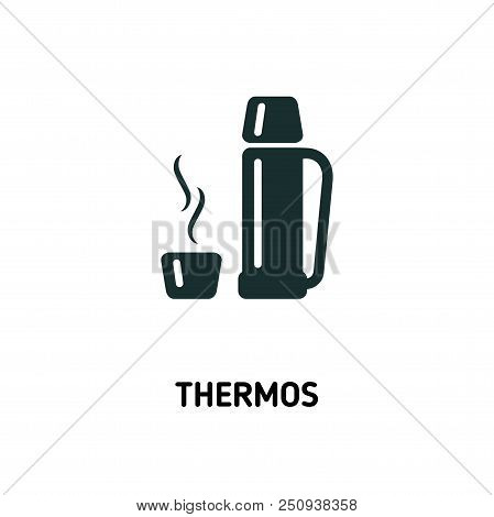 Thermos Creative Icon. Simple Element Illustration. Thermos Concept Symbol Design From Camping Colle