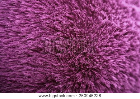 Pink Color Wool Detail Texture Macro Zoom
