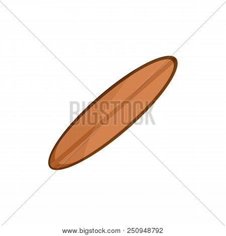 Small Surfboard Icon. Flat Illustration Of Small Surfboard Vector Icon For Web Isolated On White