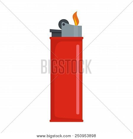 Lighter Icon. Flat Illustration Of Lighter Vector Icon For Web Isolated On White