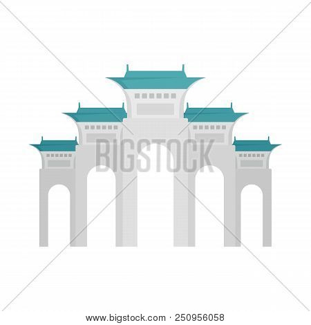 Liberty Square Icon. Flat Illustration Of Liberty Square Vector Icon For Web Isolated On White