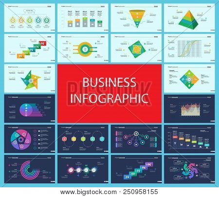 Business Inforgraphic Design Set For Management Concept. Can Be Used For Business Project, Annual Re