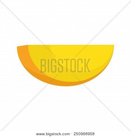 Half Of Mango Icon. Flat Illustration Of Half Of Mango Vector Icon For Web Isolated On White