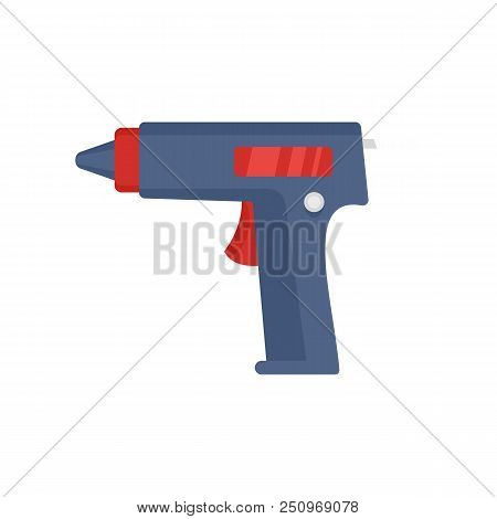 Glue Pistol Icon. Flat Illustration Of Glue Pistol Vector Icon For Web Isolated On White