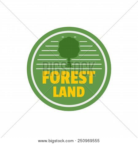 Forest New Land Logo. Flat Illustration Of Forest New Land Vector Logo For Web Isolated On White