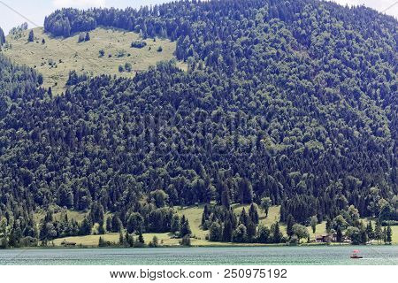 Landscape At The Walchsee In Austria.