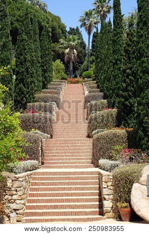Blanes, Spain, June 26, 2018. Marimurtra botanical garden