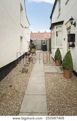 Beccles, Suffolk, Uk, July 2018 - View Of A Passage In The Historic Market Town Of Beccles, Suffolk,