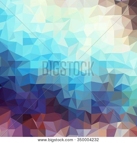 Geometric Abstract Pattern In Low Poly Style.