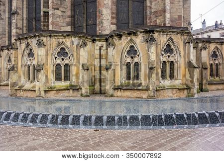 Scenery Around Saint-maurices Basilica In Epinal, The Capital City Of The Vosges Departmend In Franc