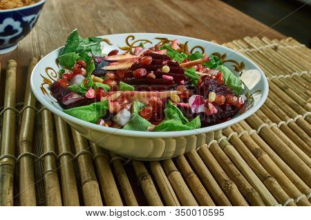 Sukkot Salad, Traditional Ashkenazic Israel  Recipe  Close Up