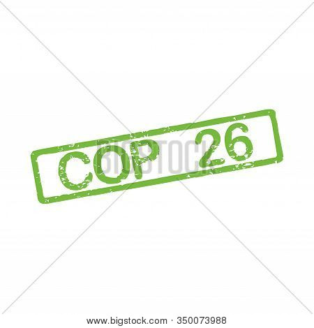 Rubber Stamp With Text Cop 26 With A White Background