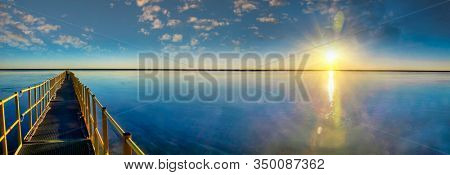 responsible diamond mining, nan on the bridge checking the water plant recovery at Jwaneng diamond mine in Botswana. 