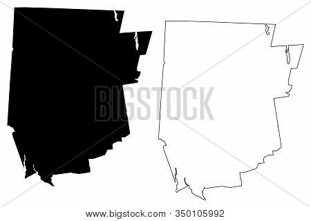 Litchfield County, Connecticut (u.s. County, United States Of America,usa, U.s., Us) Map Vector Illu