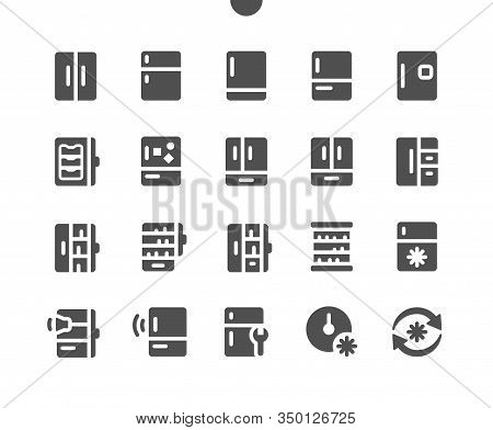 Fridge V1 Ui Pixel Perfect Well-crafted Vector Solid Icons 48x48 Ready For 24x24 Grid For Web Graphi