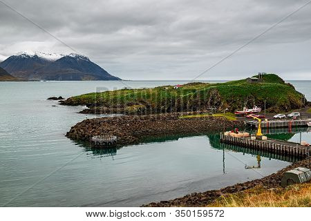 Little Harbour In Borgarfjordur Eystri In East Iceland In A Cloudy Day