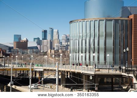 MINNEAPOLIS-MINNESOTA, APRIL 6th, 2018: Bruininks Hall at the University of Minnesota, Twin Cities, a public research university in Minneapolis and Saint Paul, Minnesota