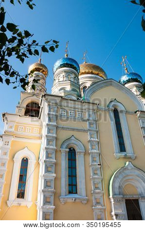 Russia, Vladivostok, July 2018: Cathedral Of Intercession Of  Holy