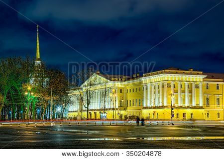 Admiralty Building Near Senate Square. Saint Petersburg. Russia.