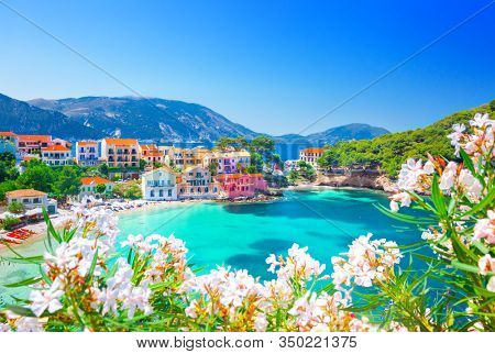 Assos village in Kefalonia, Greece