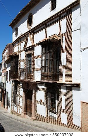 Antequera, Spain - August 08, 2008 - Interesting Old House On A Steep Street Leading To The Castle, 