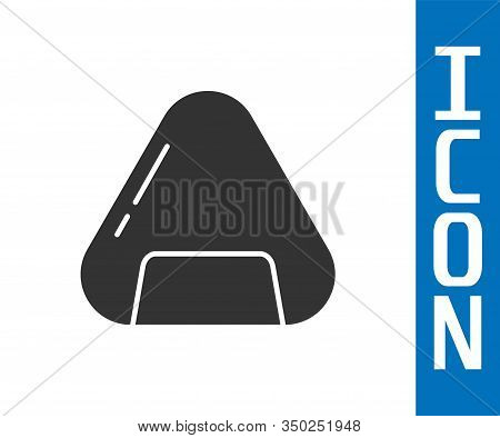 Grey Sushi Icon Isolated On White Background. Traditional Japanese Food. Vector Illustration