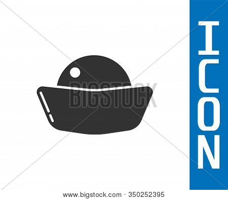 Grey Sushi Icon Isolated On White Background. Traditional Japanese Food. Vector Illustration