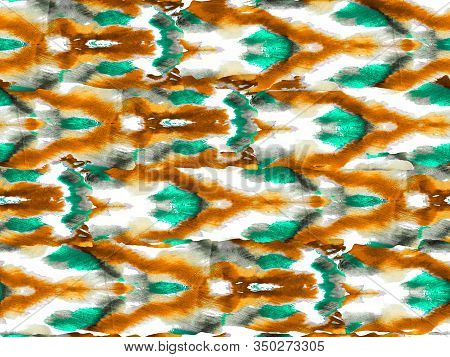 Watercolor Ethnic Design. Traditional Spalier Texture. Rectangle Geo Rapport. Ethnic Seamless Patter