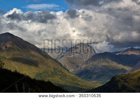 Hatcher Pass In The Talkeetna Mountains Of Alaska