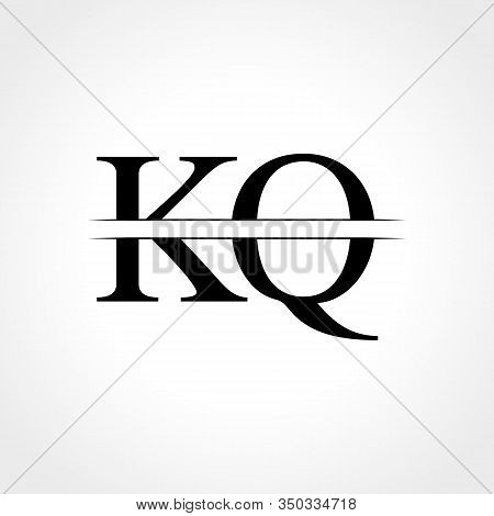 Initial Kq Letter Logo Design Vector Illustration. Abstract Letter Kq Logo Design