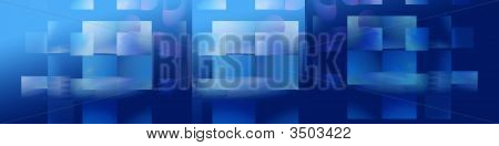 Banner: Cubismo blu