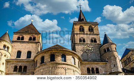 Oldest Bishop Church From Germany.  Cathedral From Trier St. Peter