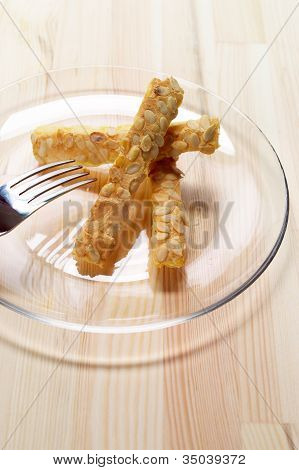 Sunflower Seeds Puff Pastry Sticks