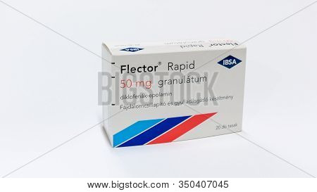 Nagybajcs, Hungary 09.18.2019 Flector Rapid Anti-inflammatory Made By: Ibsa. Ibsa Institut Biochimiq