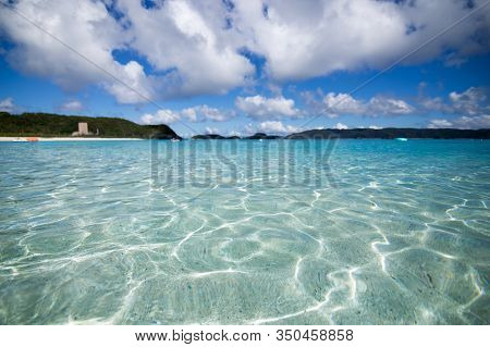 Remote Island Zamami Beach In Okinawa, Japan