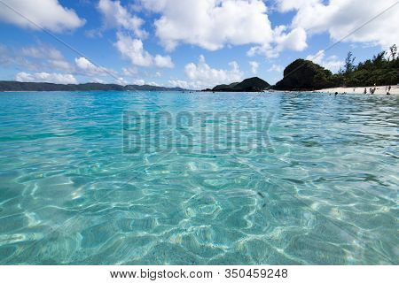 Remote Island Zamami Beach In Okinawa, Japan