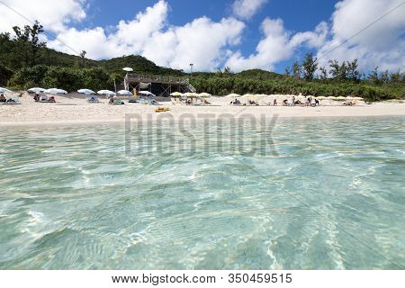 Remote Island Zamami Beach In Okinawa, Japan