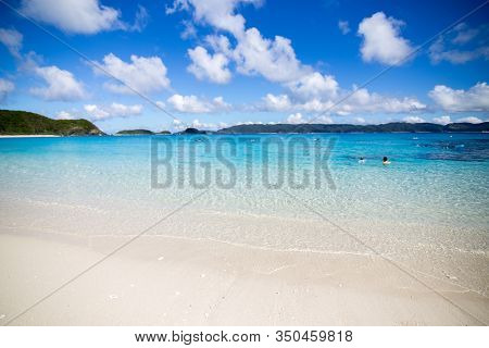 Remote Island Zamami Beach In Okinawa, Japan