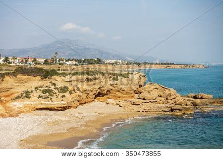 The Coast In Vinaroz On A Clear Day, Costa Azahar