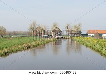 Old Water Pumping Station In An Area Below Sea Level
