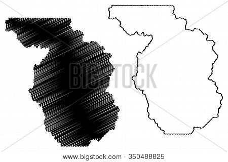 Chaffee County, Colorado (u.s. County, United States Of America,usa, U.s., Us) Map Vector Illustrati