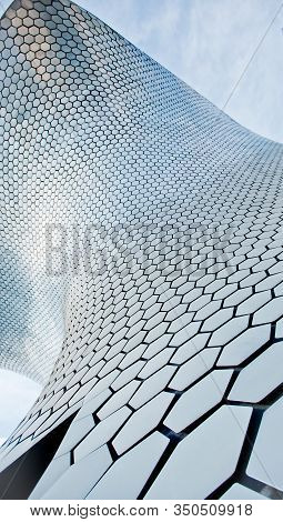 September, 2017, Mexico, Texture Of The Building Soumaya