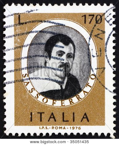 Postage stamp Italië 1976 Giovanni Sassoferrato, beroemde schilder