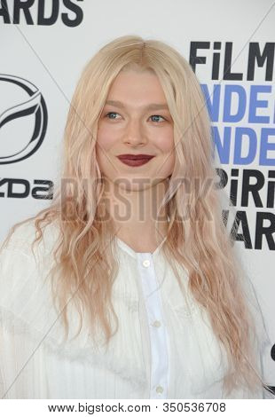 Hunter Schafer at the 35th Annual Film Independent Spirit Awards held at the Santa Monica Beach in Santa Monica, USA on February 8, 2020.
