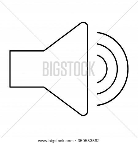 Megaphone Icon, Megaphone Icon Vector, In Trendy Flat Style Isolated On White Background. Megaphone 