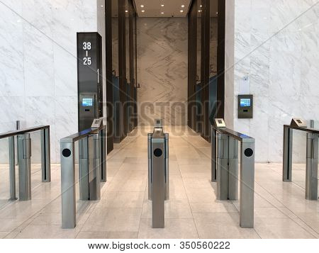 Bangkok, Thailand - 9 Dec 2017, Electronic Detection Technology Security System Gateway In The Build