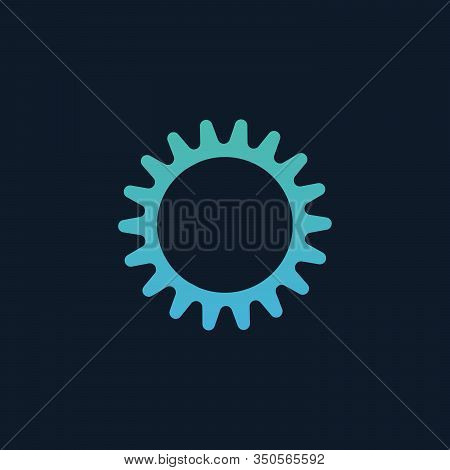 Cog Icon, Setting Symbol. Modern, Simple Flat Vector Illustration For Web Site Or Mobile App. Stock 