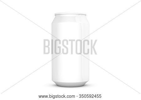 Can Mock Up Of Beverage Packaging Design 3D Rendering